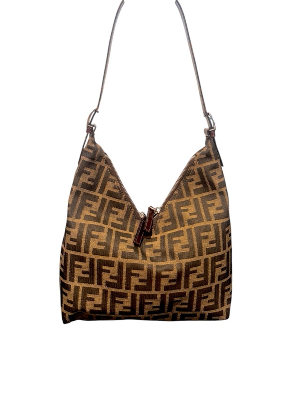 FENDI Zucca V-Cut Shoulder Bag - Picture 2 of 14